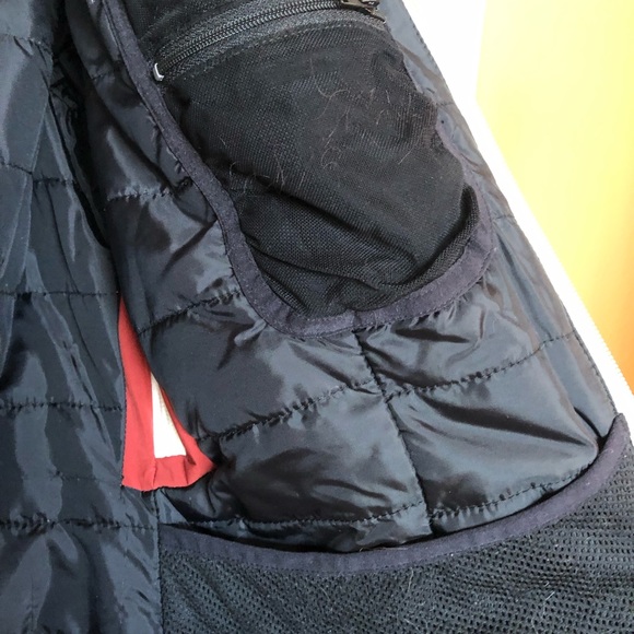 FlyLow Ski Parka- Softshell Burnt Orange & White - Picture 5 of 6